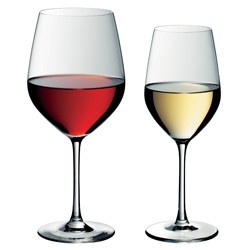 Sklenice na červené a bílé víno - ZABRÁNO